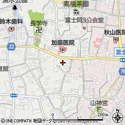 静岡県富士市比奈46周辺の地図