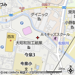 静岡県富士市今泉3丁目15周辺の地図