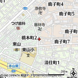 愛知県名古屋市千種区橋本町2丁目24周辺の地図