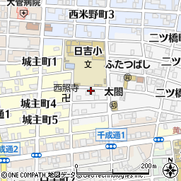 愛知県名古屋市中村区二ツ橋町4丁目35周辺の地図