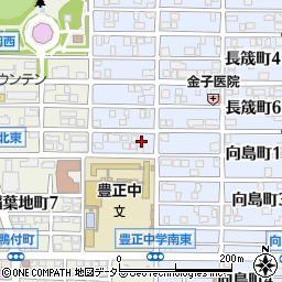 愛知県名古屋市中村区長筬町7丁目44周辺の地図