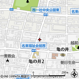 ラメール　亀の井店周辺の地図