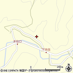 京都府南丹市日吉町木住（榎谷）周辺の地図