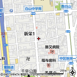 ハートヒルズ栄東周辺の地図