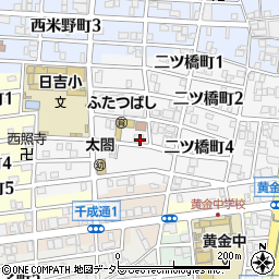 愛知県名古屋市中村区二ツ橋町4丁目18周辺の地図
