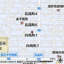 愛知県名古屋市中村区長筬町7丁目57周辺の地図