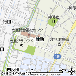 愛知県あま市七宝町桂弥勒周辺の地図
