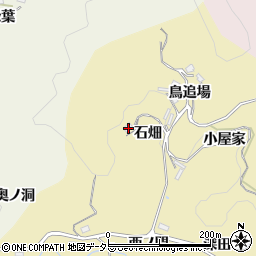 愛知県豊田市永野町石畑周辺の地図