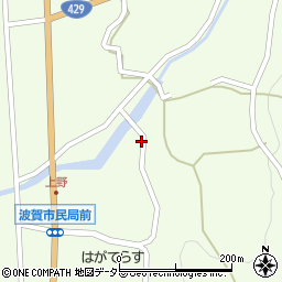 兵庫県宍粟市波賀町上野300周辺の地図