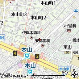 太平楽 本山店周辺の地図