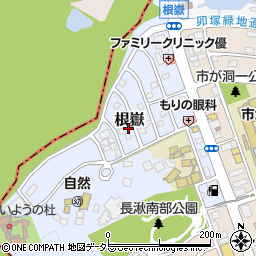 愛知県長久手市根嶽305周辺の地図