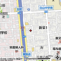 愛知県名古屋市中区新栄1丁目28-9周辺の地図