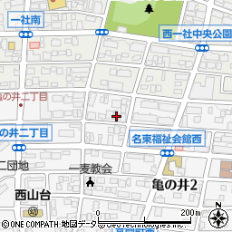 愛知県名古屋市名東区亀の井2丁目138周辺の地図