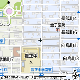 愛知県名古屋市中村区長筬町7丁目45周辺の地図