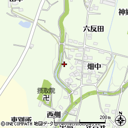 愛知県豊田市猿投町畑中周辺の地図