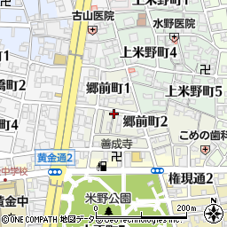 愛知県名古屋市中村区郷前町周辺の地図