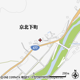京都府京都市右京区京北下町岩ノ元周辺の地図