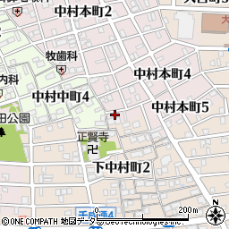 愛知県名古屋市中村区中村本町4丁目63周辺の地図