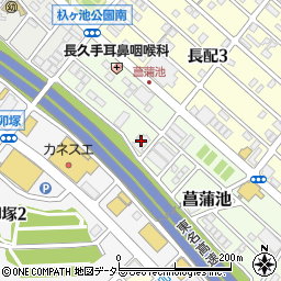 アクシーズ菖蒲池一番館周辺の地図