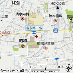 静岡県富士市比奈1448周辺の地図