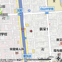愛知県名古屋市中区新栄1丁目28-8周辺の地図