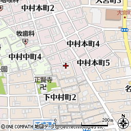 愛知県名古屋市中村区中村本町4丁目69周辺の地図
