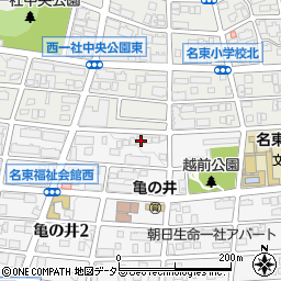 愛知県名古屋市名東区亀の井2丁目167周辺の地図