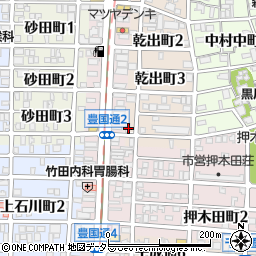 愛知県名古屋市中村区乾出町4丁目11周辺の地図