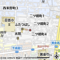 愛知県名古屋市中村区二ツ橋町周辺の地図