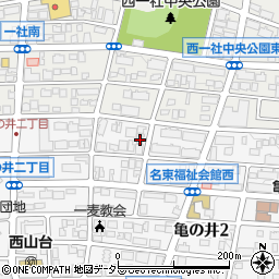 愛知県名古屋市名東区亀の井2丁目137周辺の地図