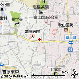 静岡県富士市比奈1615周辺の地図