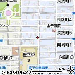 愛知県名古屋市中村区長筬町7丁目33周辺の地図