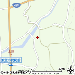 兵庫県宍粟市波賀町上野297周辺の地図