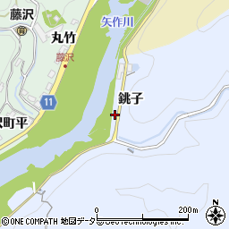 愛知県豊田市大河原町銚子周辺の地図