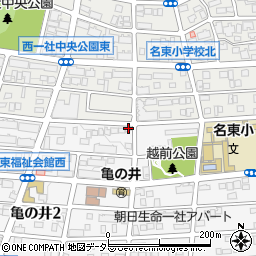 愛知県名古屋市名東区亀の井2丁目169周辺の地図