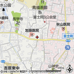 静岡県富士市比奈1614周辺の地図