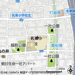 名古屋市立名東小学校周辺の地図