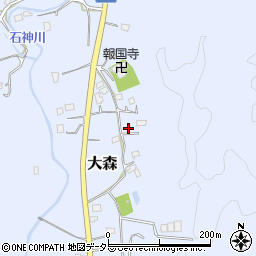 千葉県勝浦市大森周辺の地図