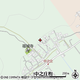 滋賀県近江八幡市中之庄町周辺の地図