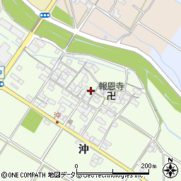 滋賀県愛知郡愛荘町沖周辺の地図