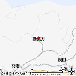 愛知県豊田市中立町勘葉方周辺の地図