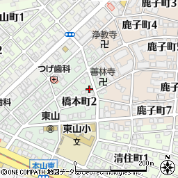 愛知県名古屋市千種区橋本町2丁目20周辺の地図