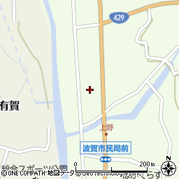 兵庫県宍粟市波賀町上野860周辺の地図