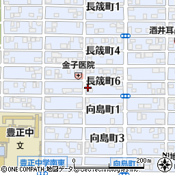 愛知県名古屋市中村区長筬町6丁目45周辺の地図