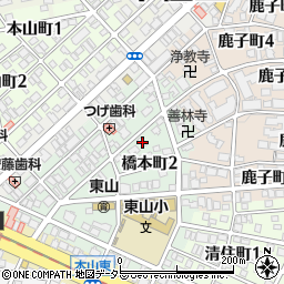 愛知県名古屋市千種区橋本町2丁目4周辺の地図