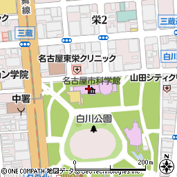 名古屋市科学館　理工館　イベントホール周辺の地図