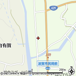 兵庫県宍粟市波賀町上野858周辺の地図