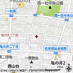 愛知県名古屋市名東区亀の井2丁目145周辺の地図