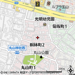 愛知県名古屋市千種区桐林町周辺の地図