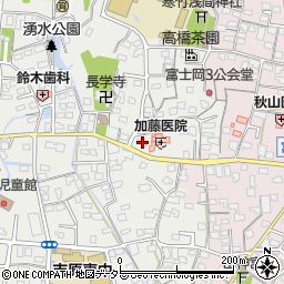 静岡県富士市比奈1601周辺の地図